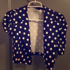 Deep Navy blue half cut blazer